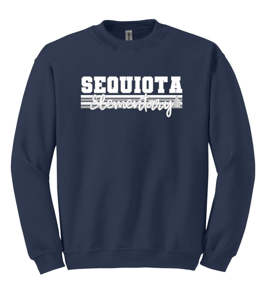 Sequiota Elementary Gray Stripes - Go Team - YOUTH