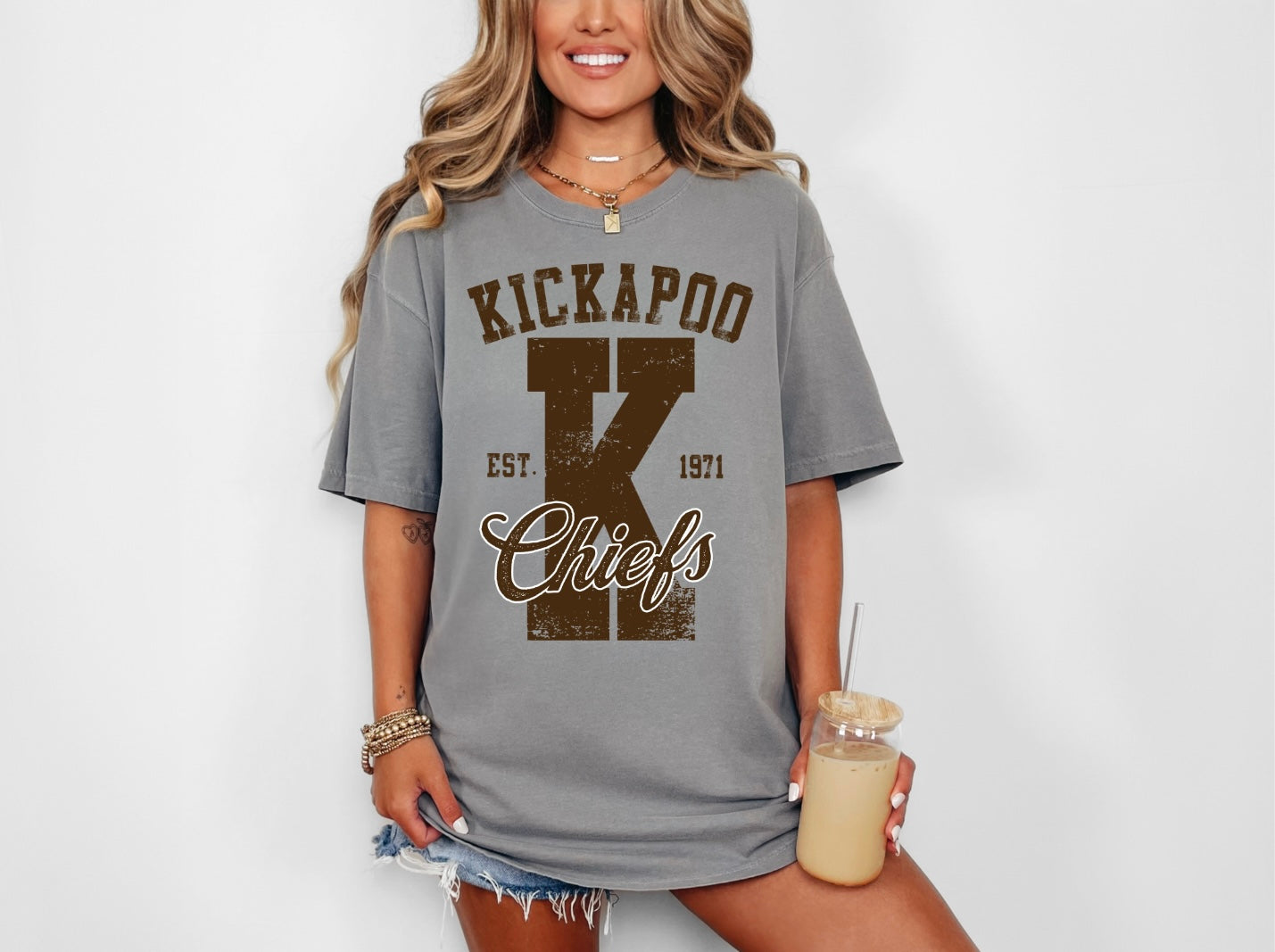 Kickapoo Chiefs - Large K 1971 - Brown