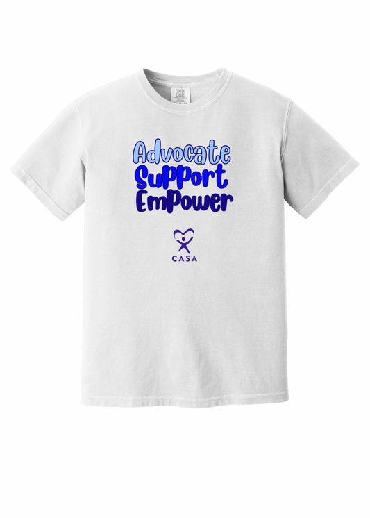 Advocate Support Empower - blues