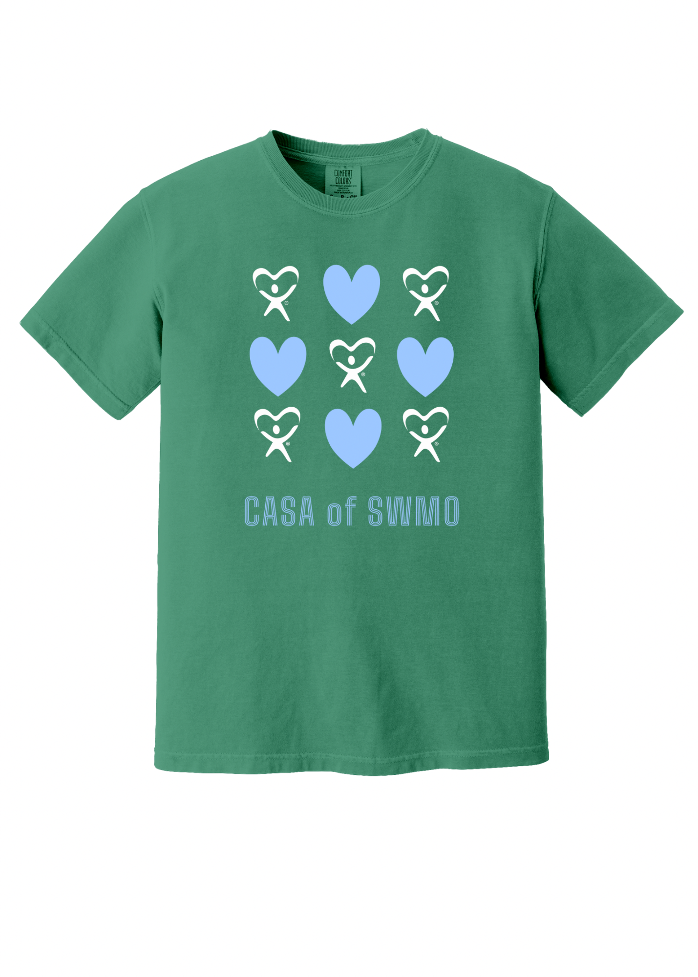 CASA of SWMO - blue hearts