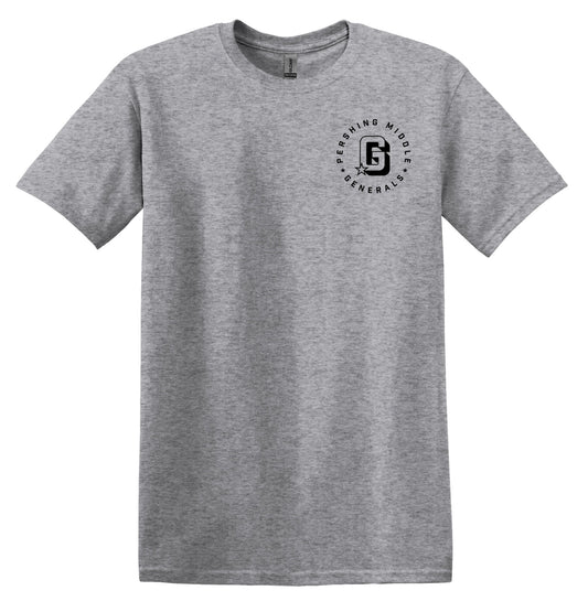 Pershing Middle Round - Adult T-shirt