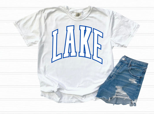 Lake - Blue Outline