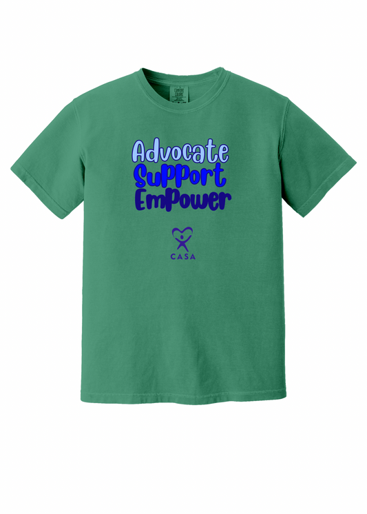 Advocate Support Empower - blues
