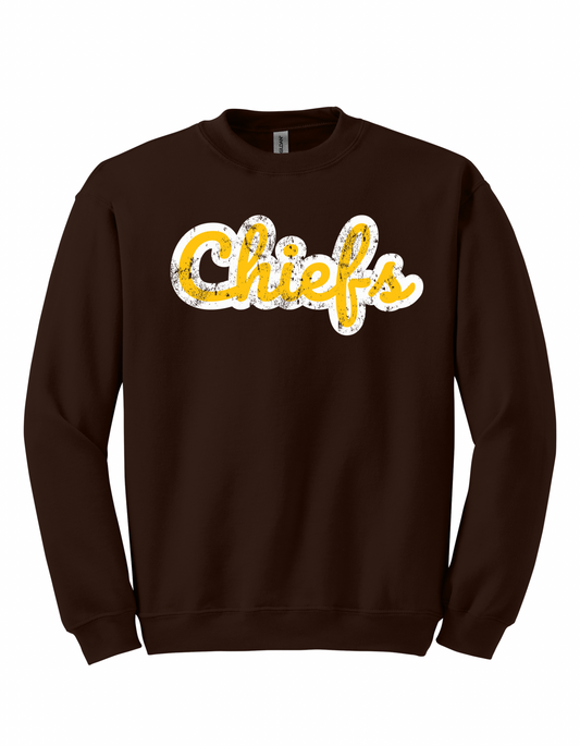 Chiefs - Retro Distressed - Gold