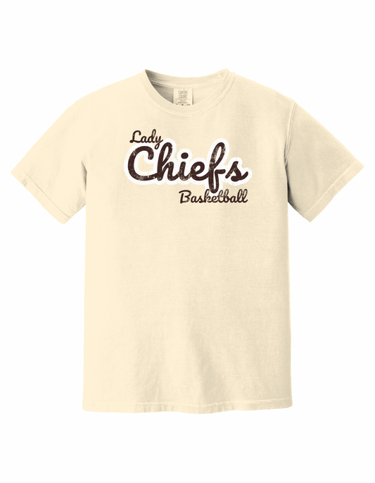 Lady Chiefs Basketball - Retro Distressed Brown