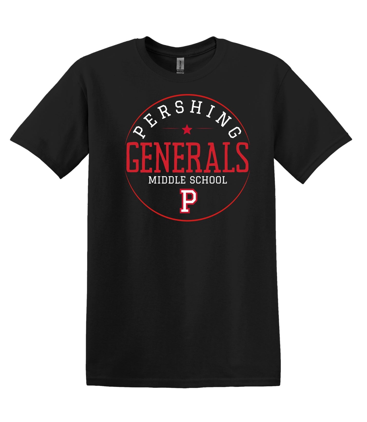 Pershing Generals Round - Adult T-shirt