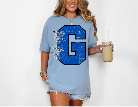 Distressed Big G - Bluejays