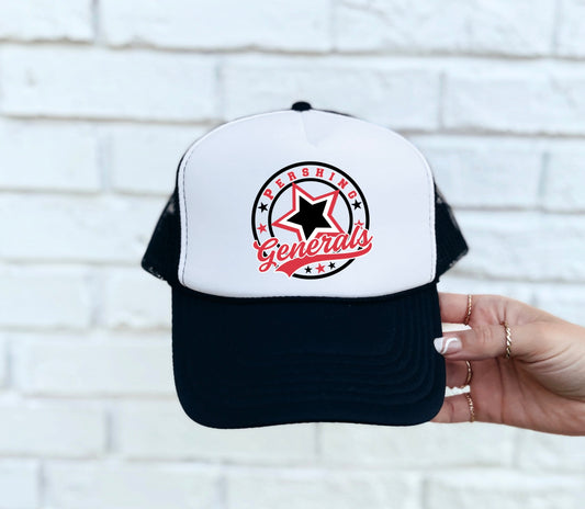 Round Star Mascot Trucker Hat