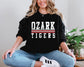 Ozarks Tigers - Distressed Stripes Red/White