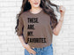 Favorites T-Shirt - Black Print