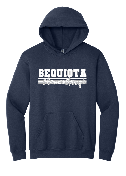 Sequiota Elementary Gray Stripes - Go Team - YOUTH