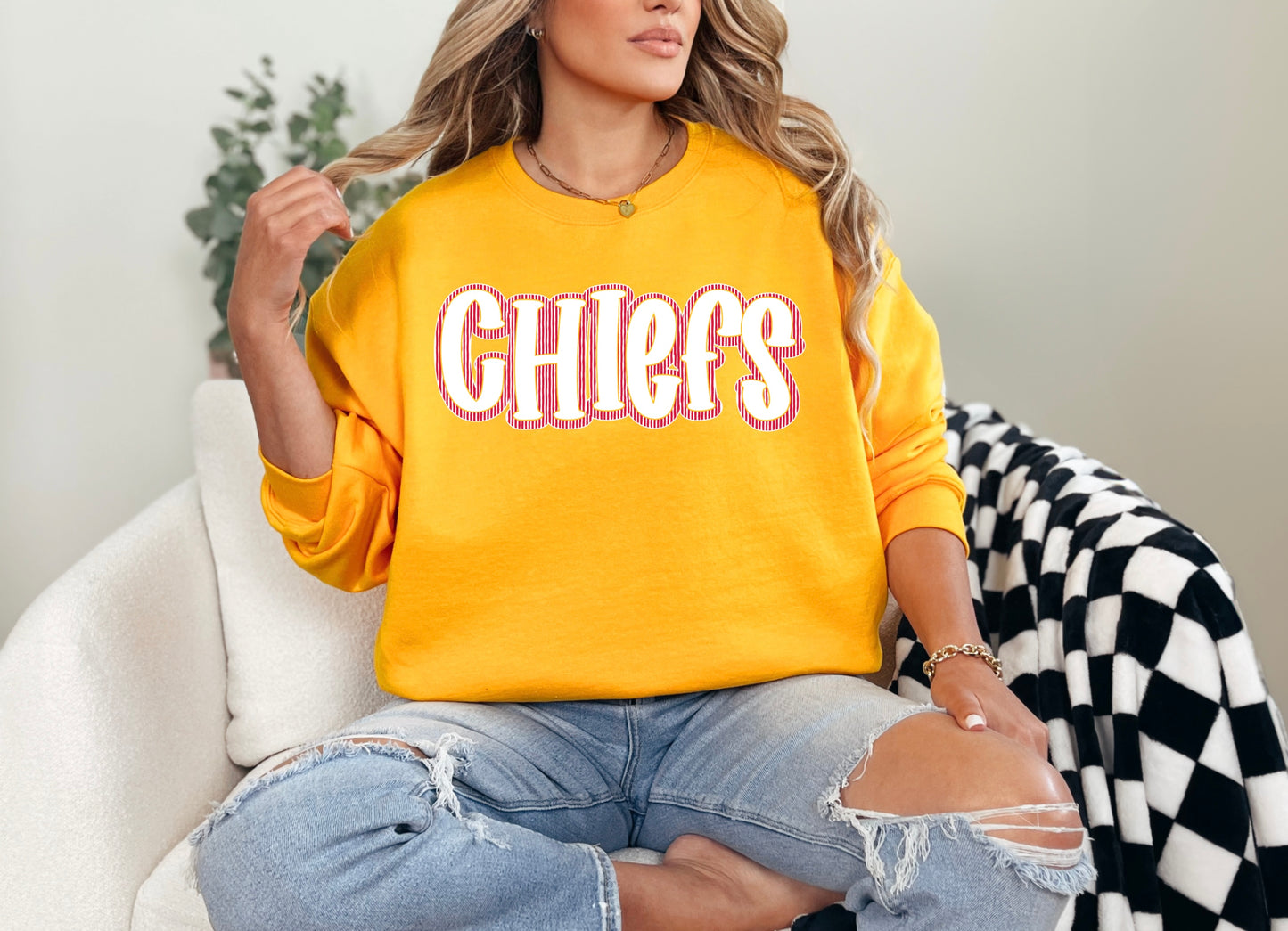 Chiefs Red Stripe Font