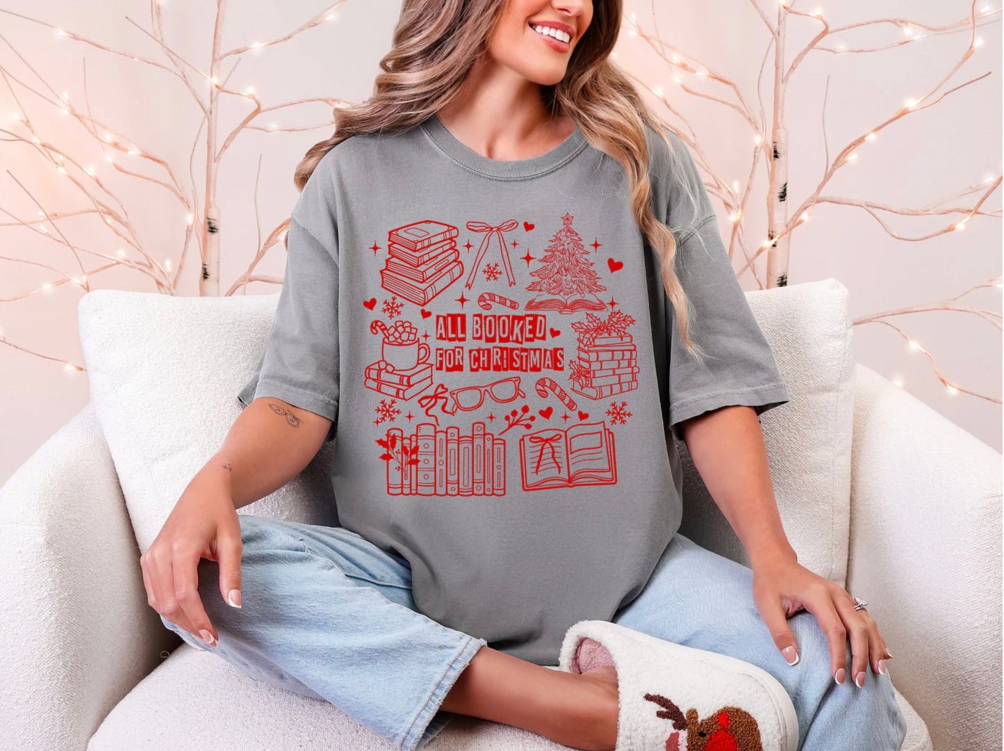 All Booked For Christmas - Red