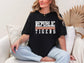 Republic Tigers - Distressed Stripes White Font/Orange