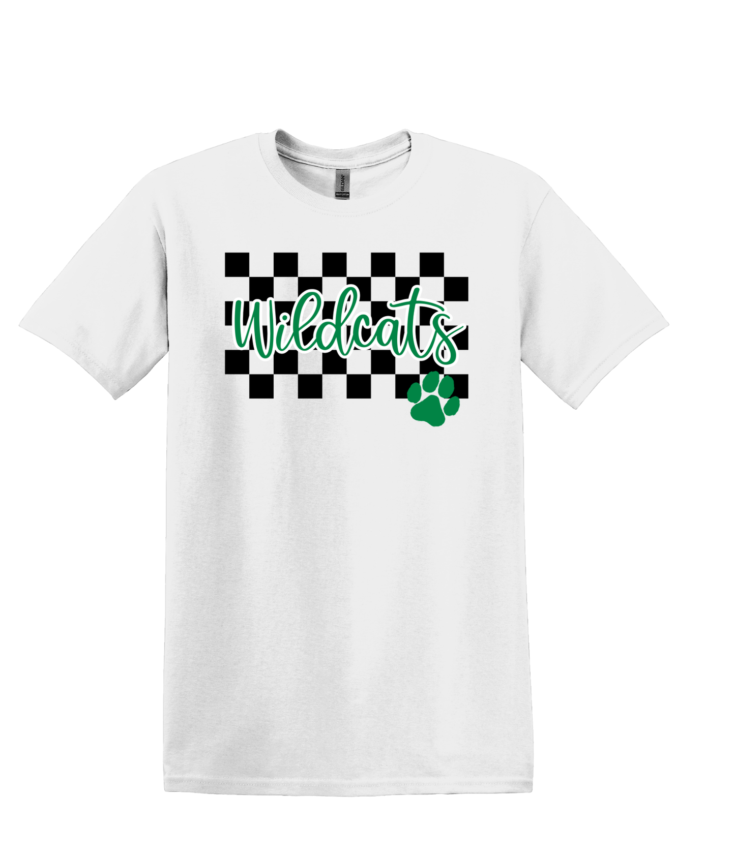 Wilder- Wildcats Checker w/ Paw - Adult