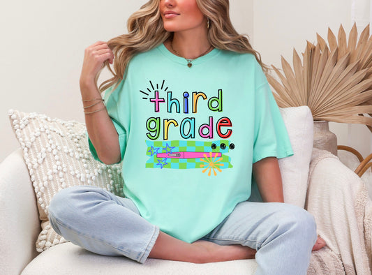 Third Grade Colorful Burst