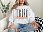 Tigers Football - Orange/Black - Thin Tall Font