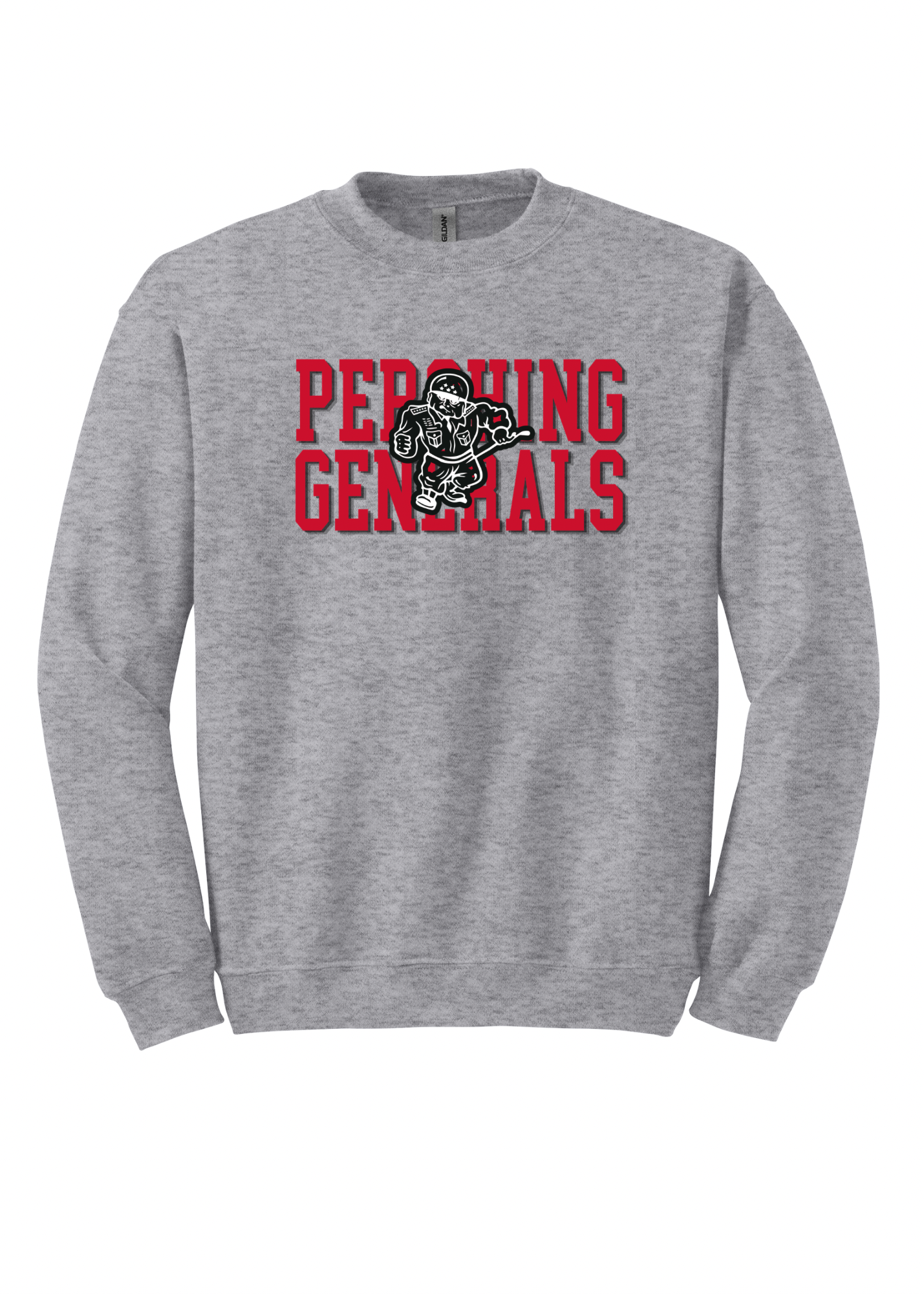 Pershing Generals Red Font - Adult