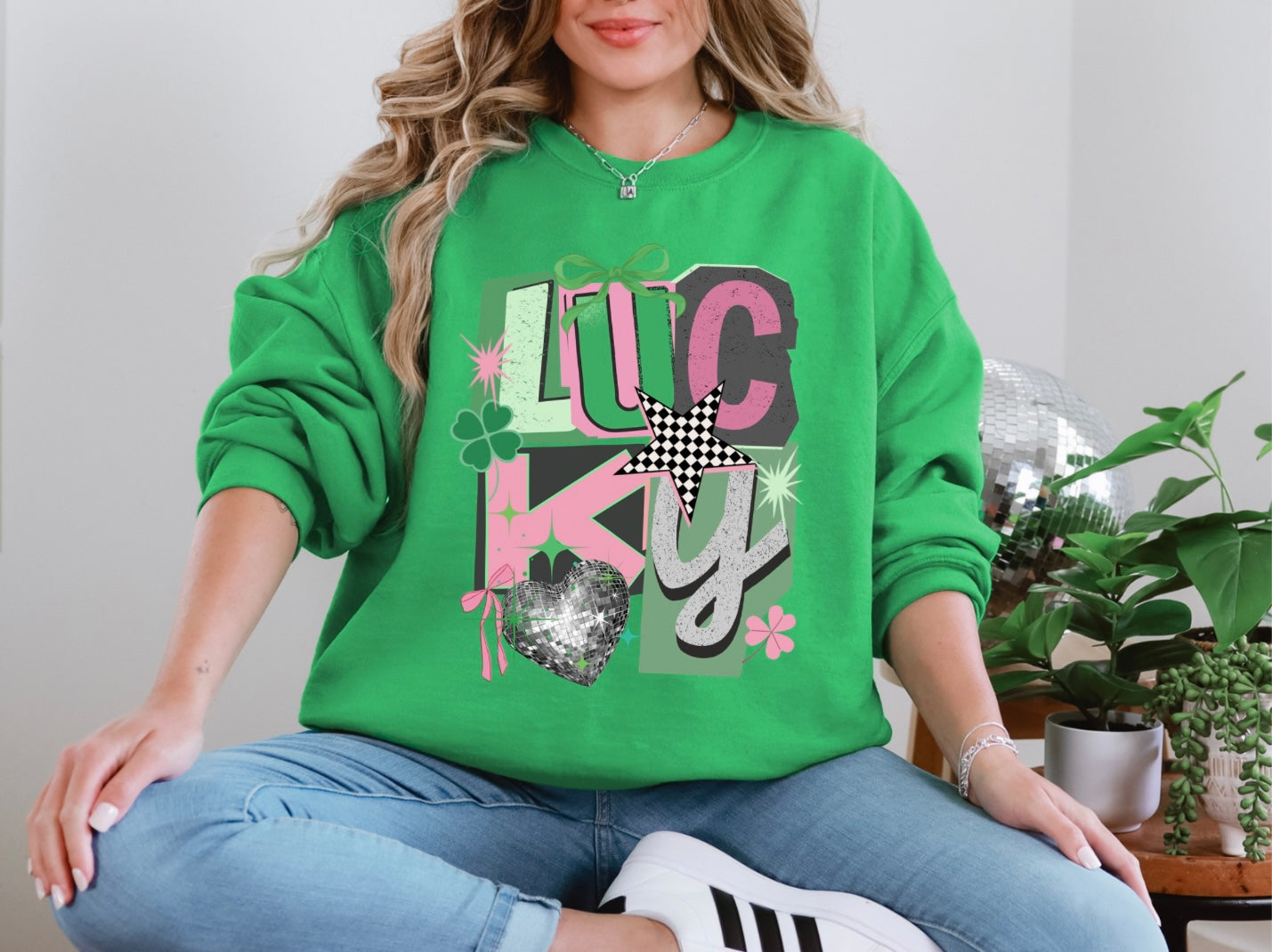 Lucky Retro Collage Letters