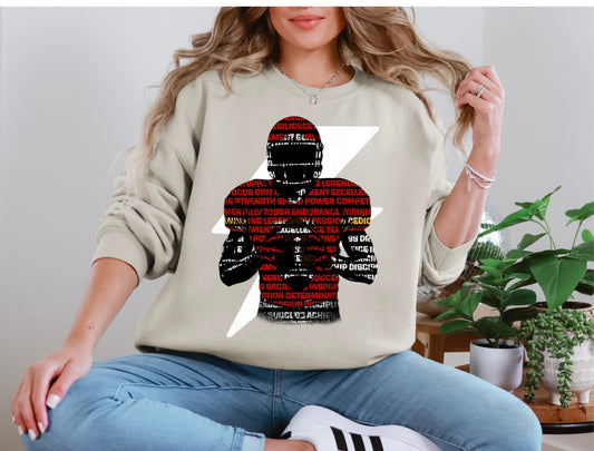 Player Outline - Lightening Bolt