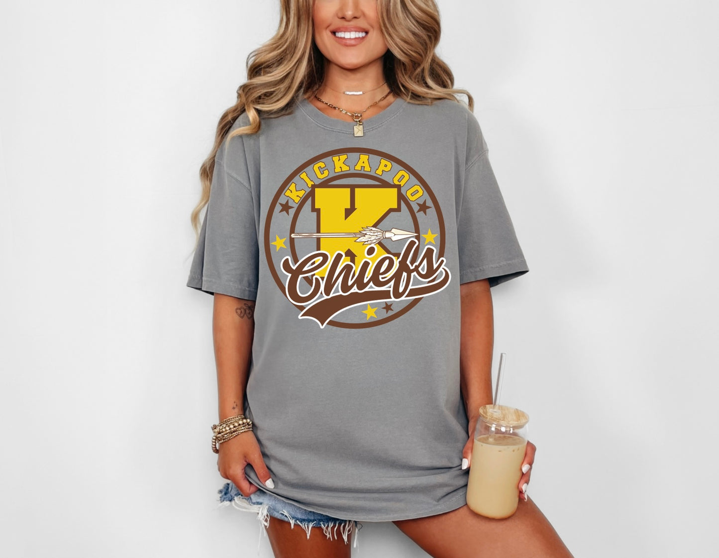Kickapoo Round Star Mascot
