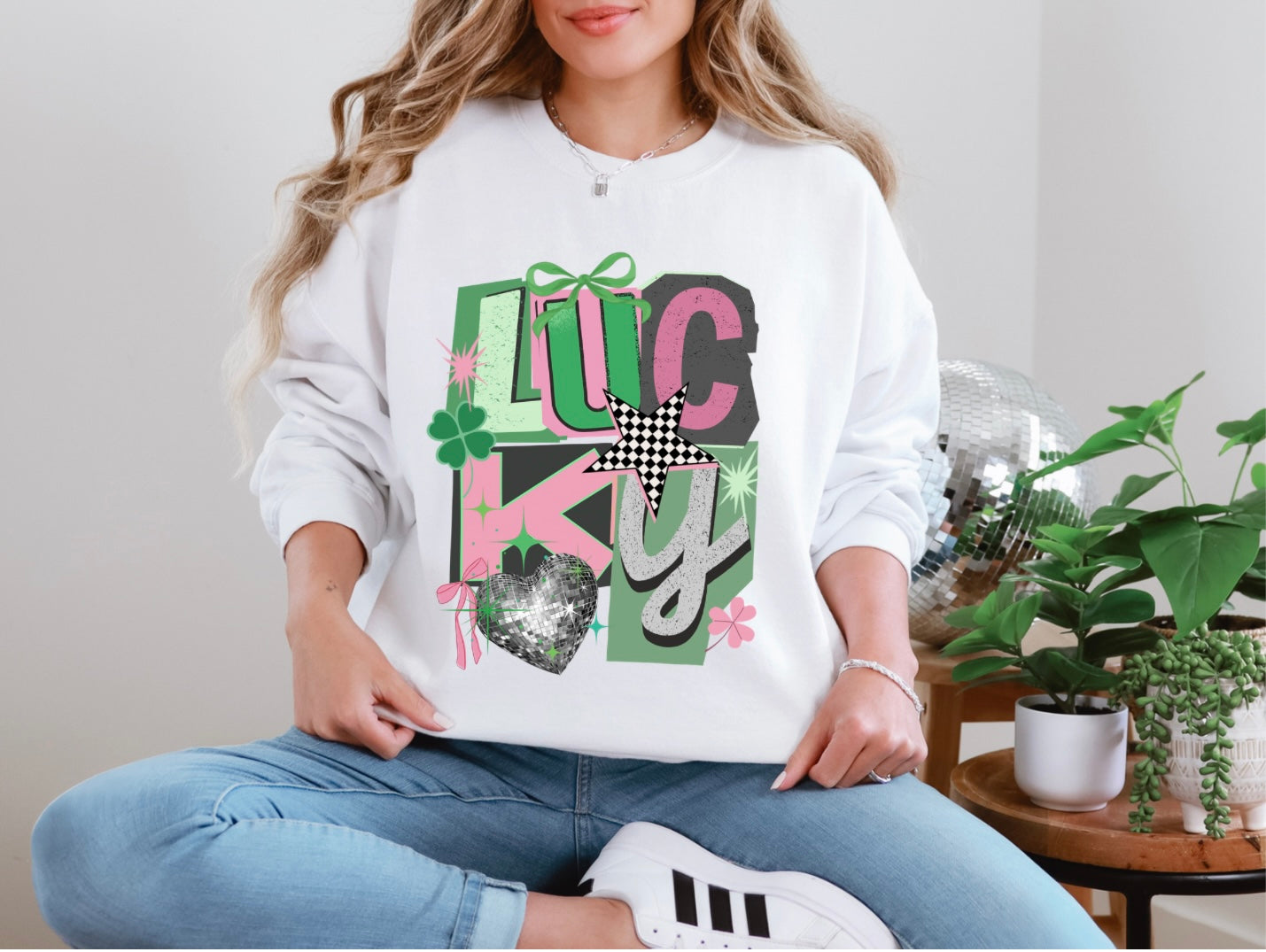 Lucky Retro Collage Letters