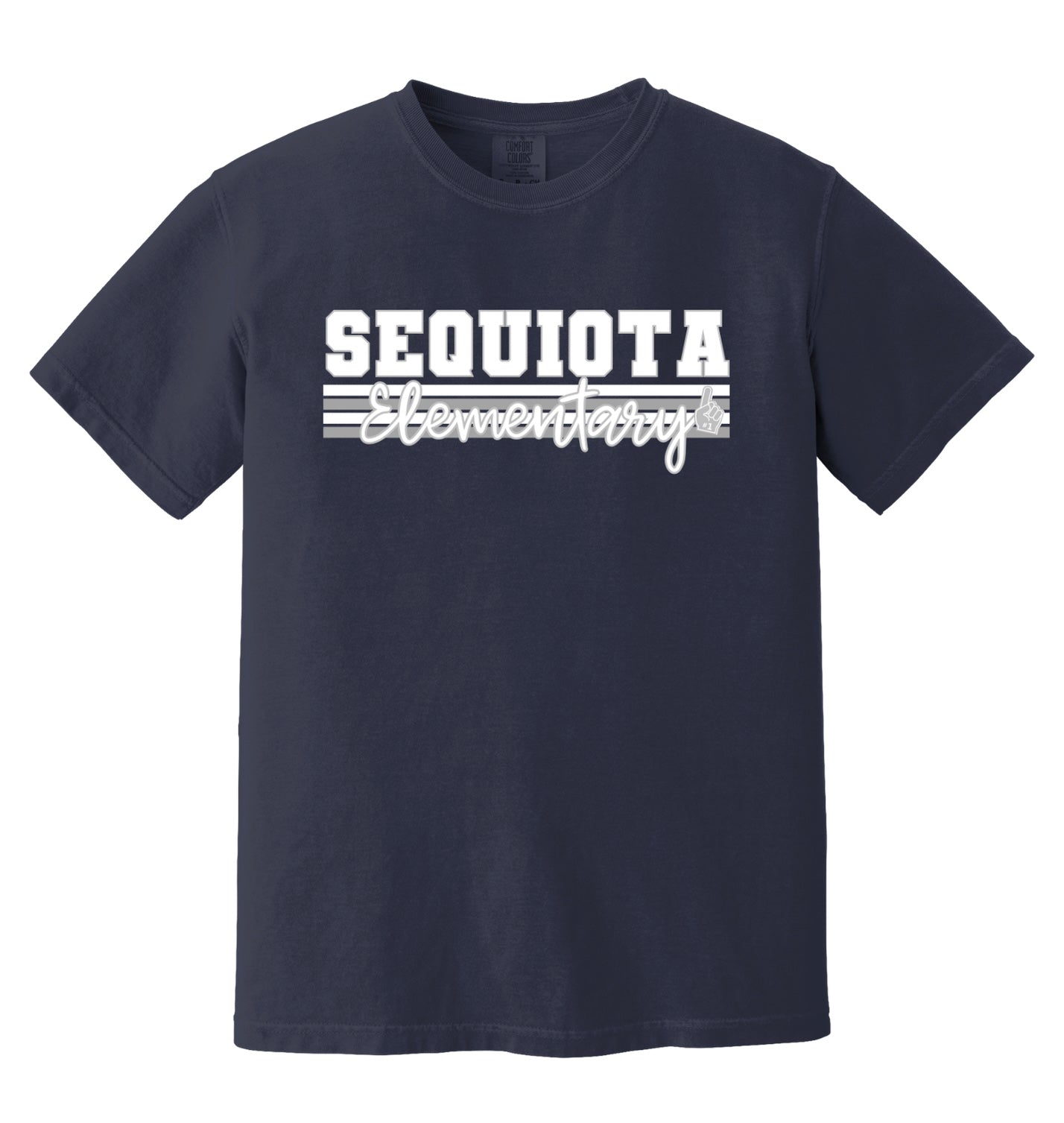 Sequiota Elementary Gray Stripes - Go Team - ADULT