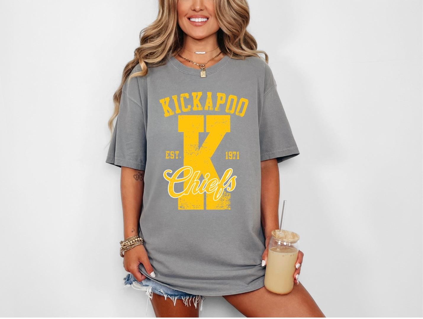 Kickapoo Chiefs - Large K 1971 - Gold