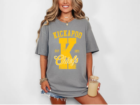 Kickapoo Chiefs - Large K 1971 - Gold