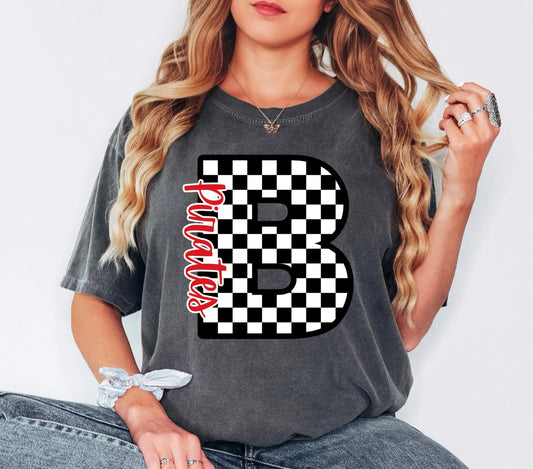 Checkered B - Pirates