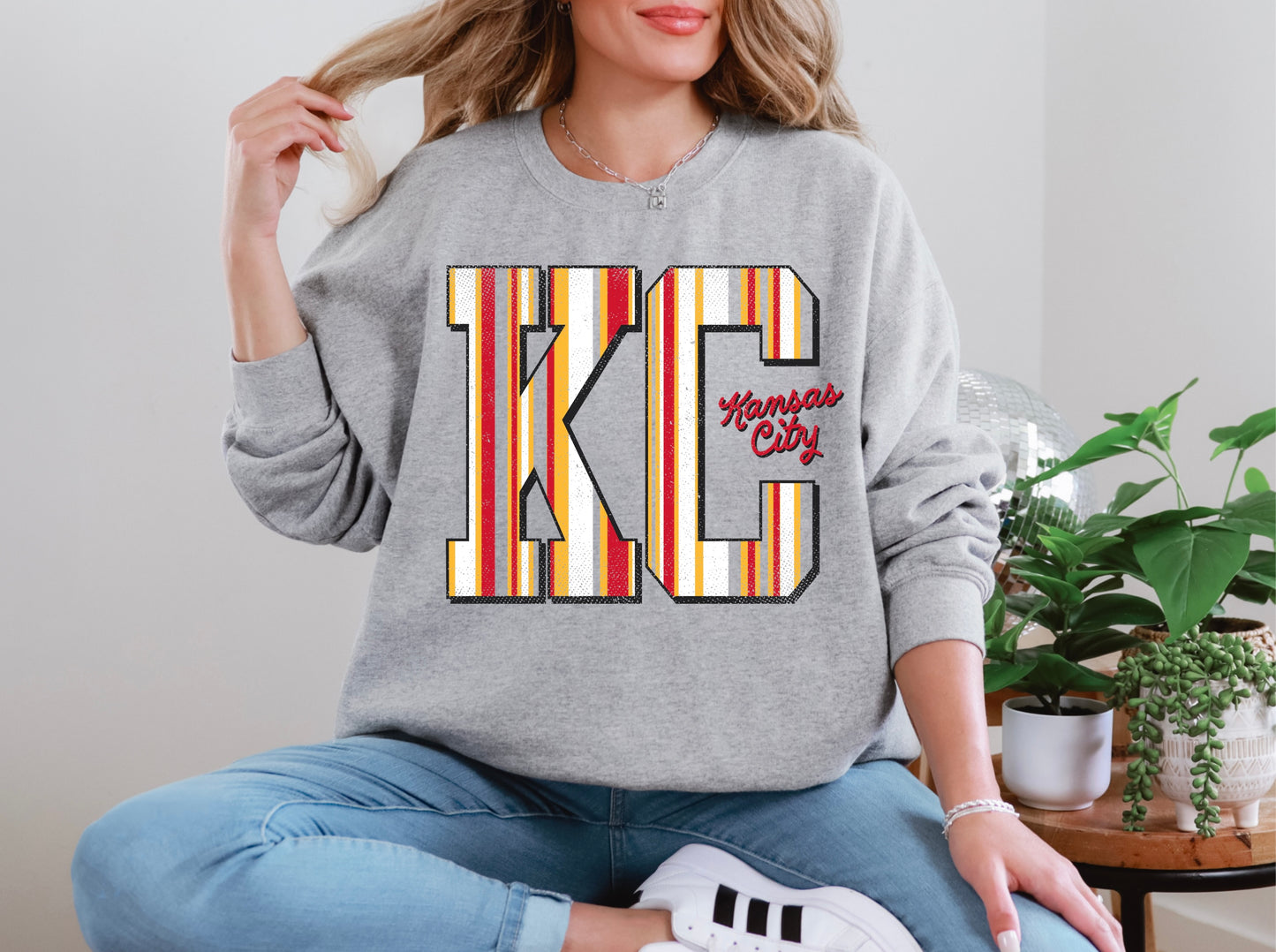 KC Vertical Stripe - Gray