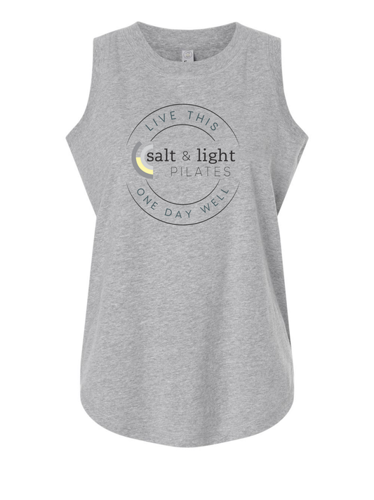 LAT Women's Relaxed Fine Jersey Tank - Heather Gray
