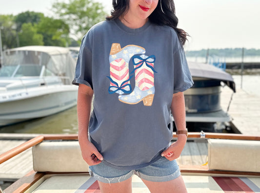 Red White & Blue Boots