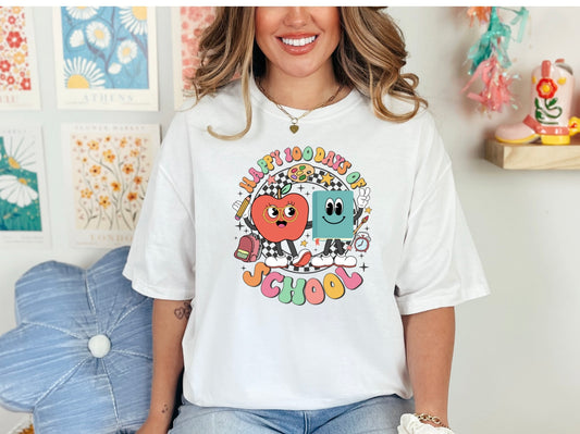 100 Days of School Apple and Book