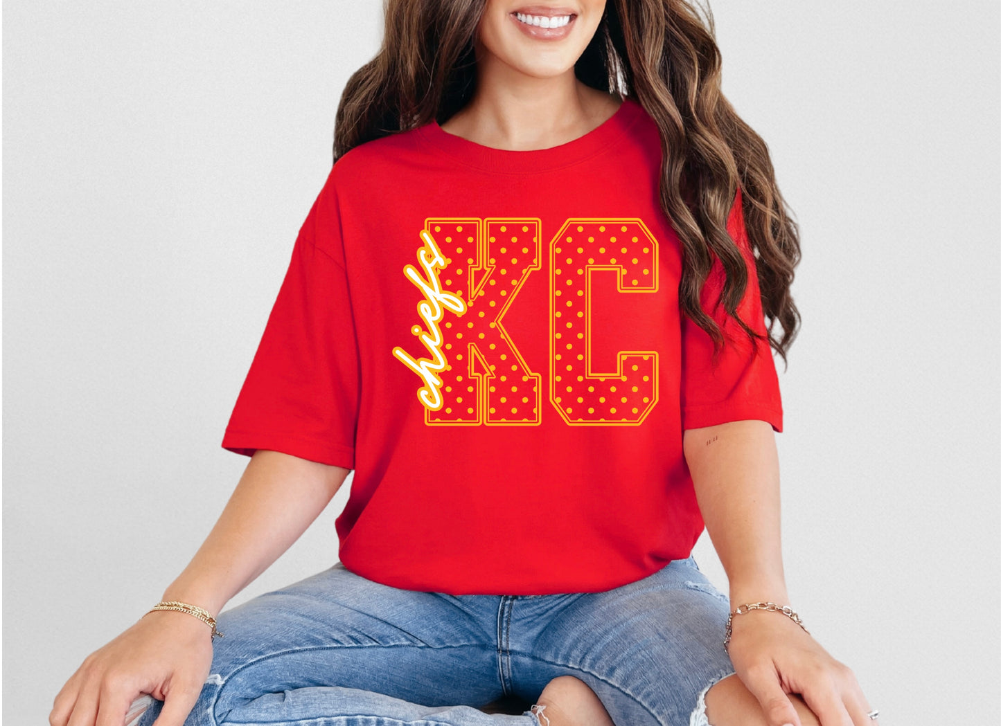 KC Chiefs Yellow Dot Outline