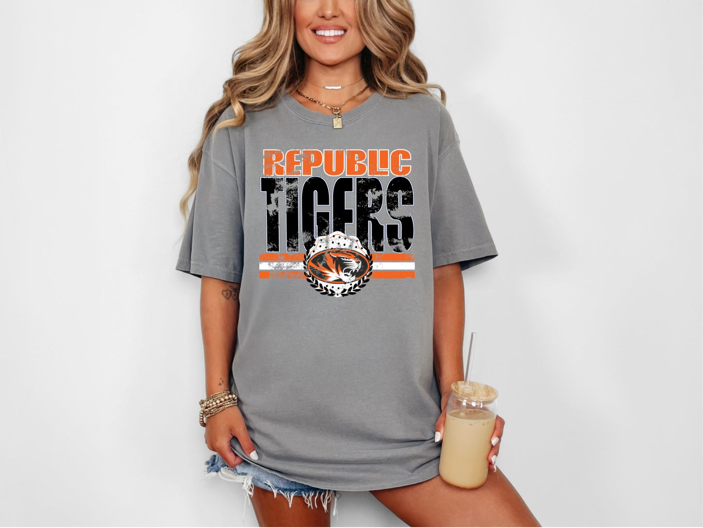 Republic Tigers - w/striped mascot