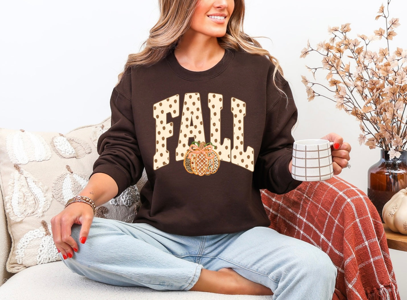 Fall - Polka Dot w/ Pumpkin