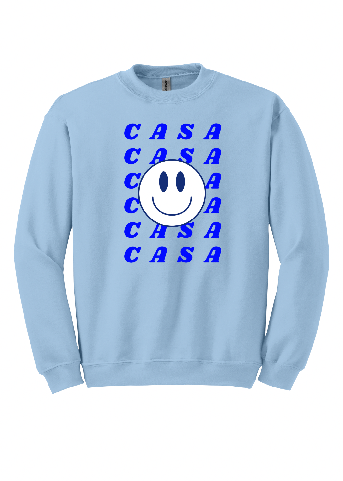 CASA Stacked Smiley - White