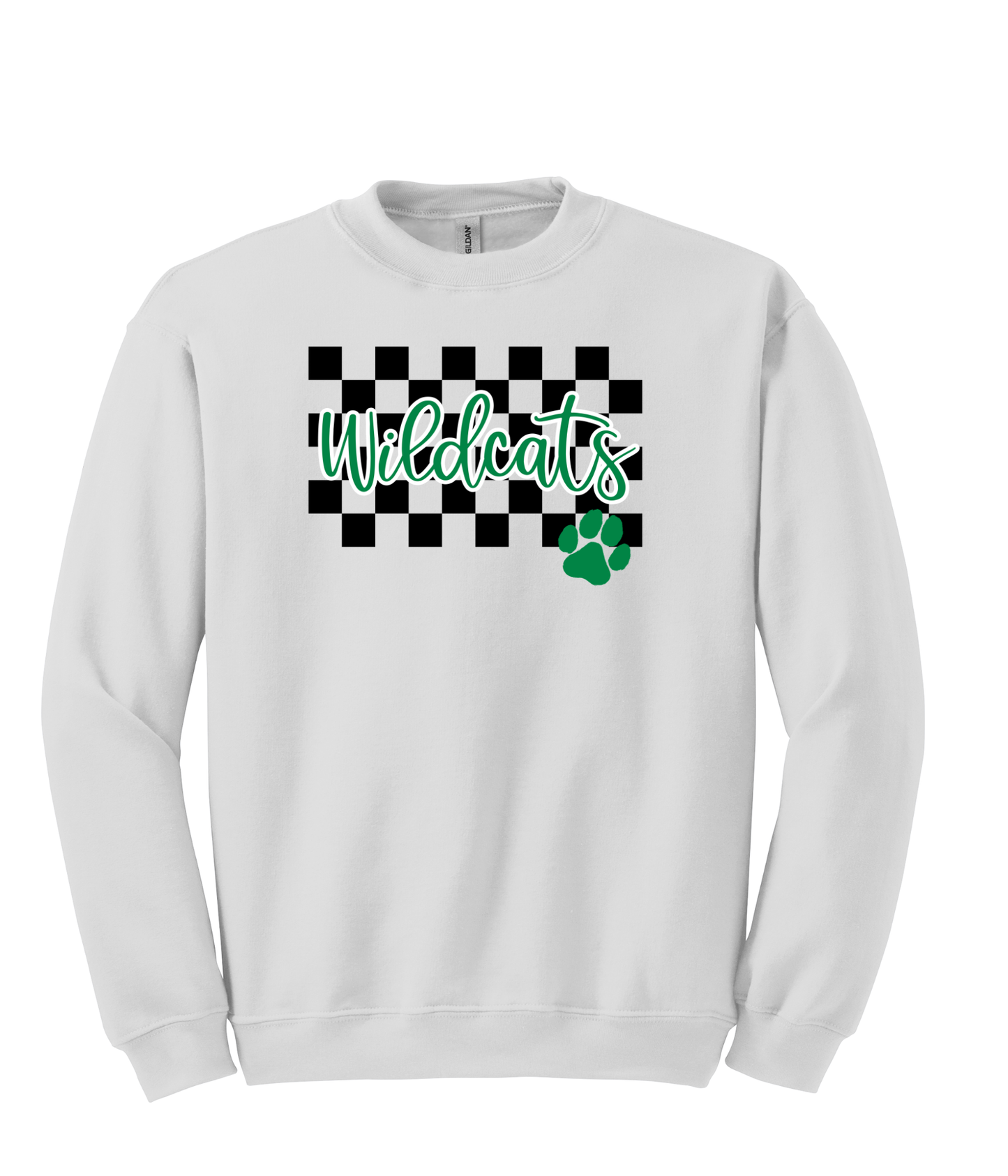 Wilder- Wildcats Checker w/ Paw - Adult