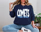 Mark Twain Comets - Large Whimsy Font