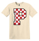 Checkered P - Adult T-shirt