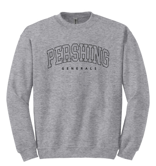 Pershing Generals Outline - YOUTH Sweatshirt