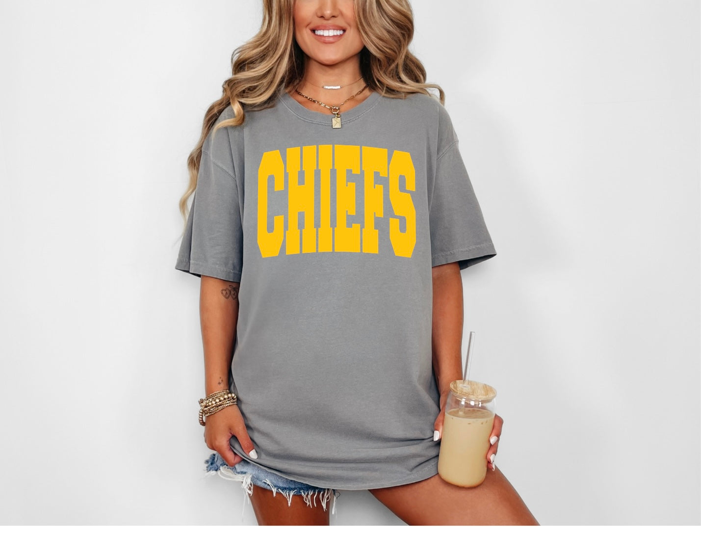Chiefs - Large Font Gold