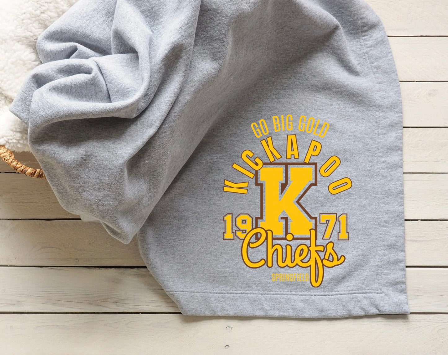 Go Big Gold Chiefs Blanket