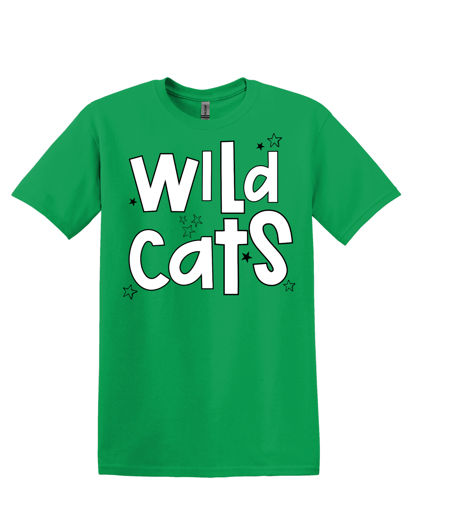 Wilder -Large White Font w/stars  - Adult