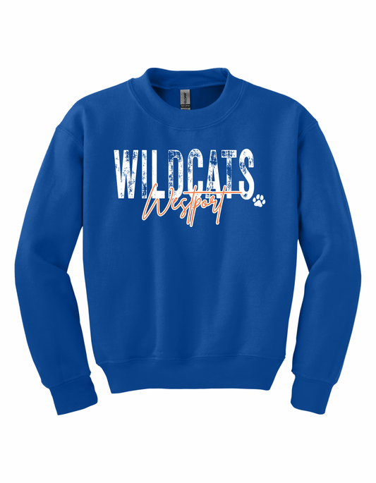 Westport Wildcats Distressed - YOUTH Sweatshirts