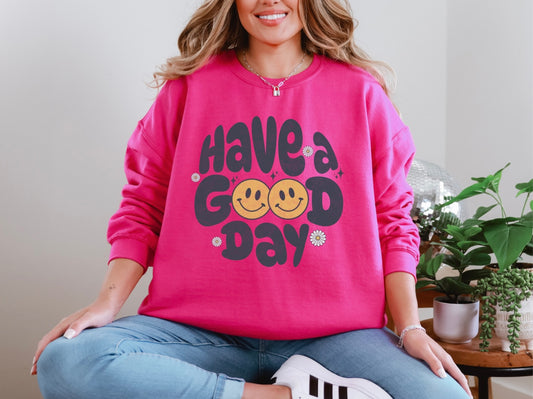 Have a Good Day - Smiley Daisy