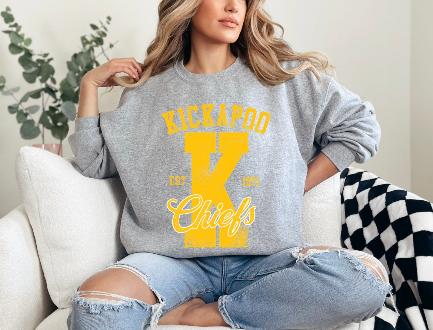 Kickapoo Chiefs - Large K 1971 - Gold