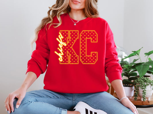 KC Chiefs Yellow Dot Outline