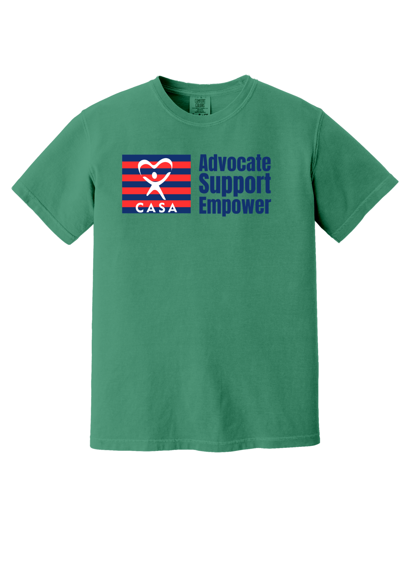 Advocate Support Empower - red and blue